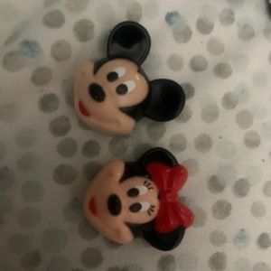 Vintage Mickey and Minnie Button Covers